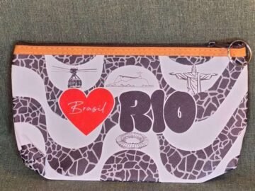 necesserie grande Brasil coração Rio, lapa, cristo, bondinho, lapa, maracanã.