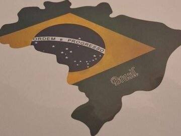 adesivo mapa do Brasil