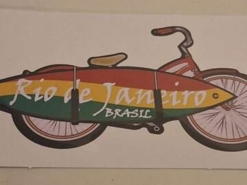 adesivo bicicleta Rio de Janeiro Brasil