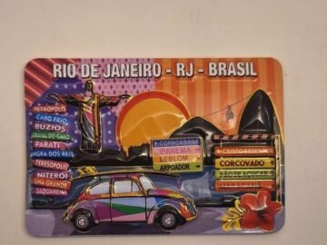 imã de geladeira fusca e placas