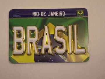imã de geladeira bandeira do Brasil