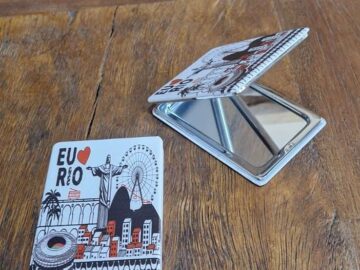 espelho de bolsa roda gigante, lapa, Cristo, brasil, pão de açúcar, bondinho, Rio de Janeiro, Brasil