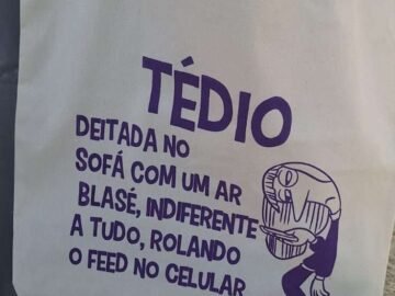 ecobag divertidamente tédio