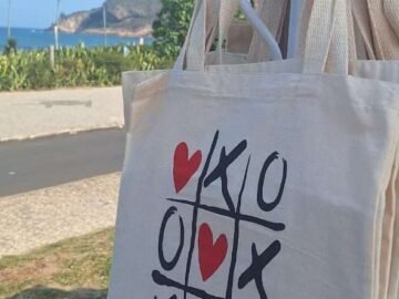 ecobag  jogo da velha