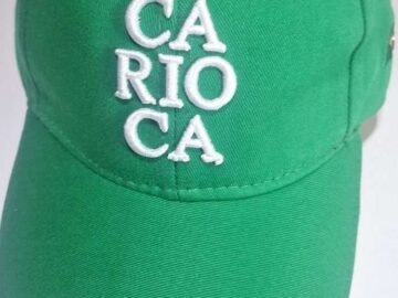 Boné bordado escrito Carioca - Verde