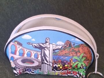 porta moedas Rio de janeiro colorido, cristo, maracanã, arcos da lapa, pão de açúcar, favela.