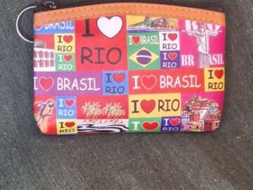 porta moedas quadrado colorido, Eu amo Rio, Rio de Janeiro, lapa, Cristo, brasil, pão de açúcar, bondinho, Rio de Janeiro, Brasil