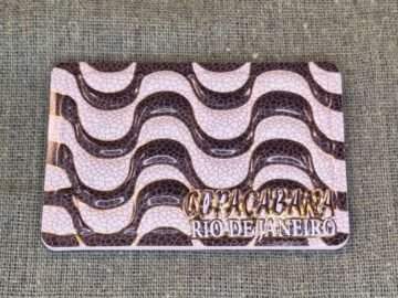 imã de geladeira calçadão de Copacabana