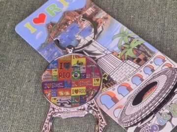 chaveiro abridor de garrafa colorido, Eu amo Rio, Rio de Janeiro, lapa, Cristo, brasil, pão de açúcar, bondinho, Rio de Janeiro, Brasil