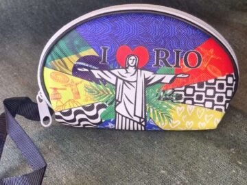 porta moedas Brasil, calçadão de copacabana, I love rio, cristo