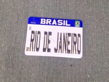 imã de geladeira Rio de Janeiro, Brasil, placa .