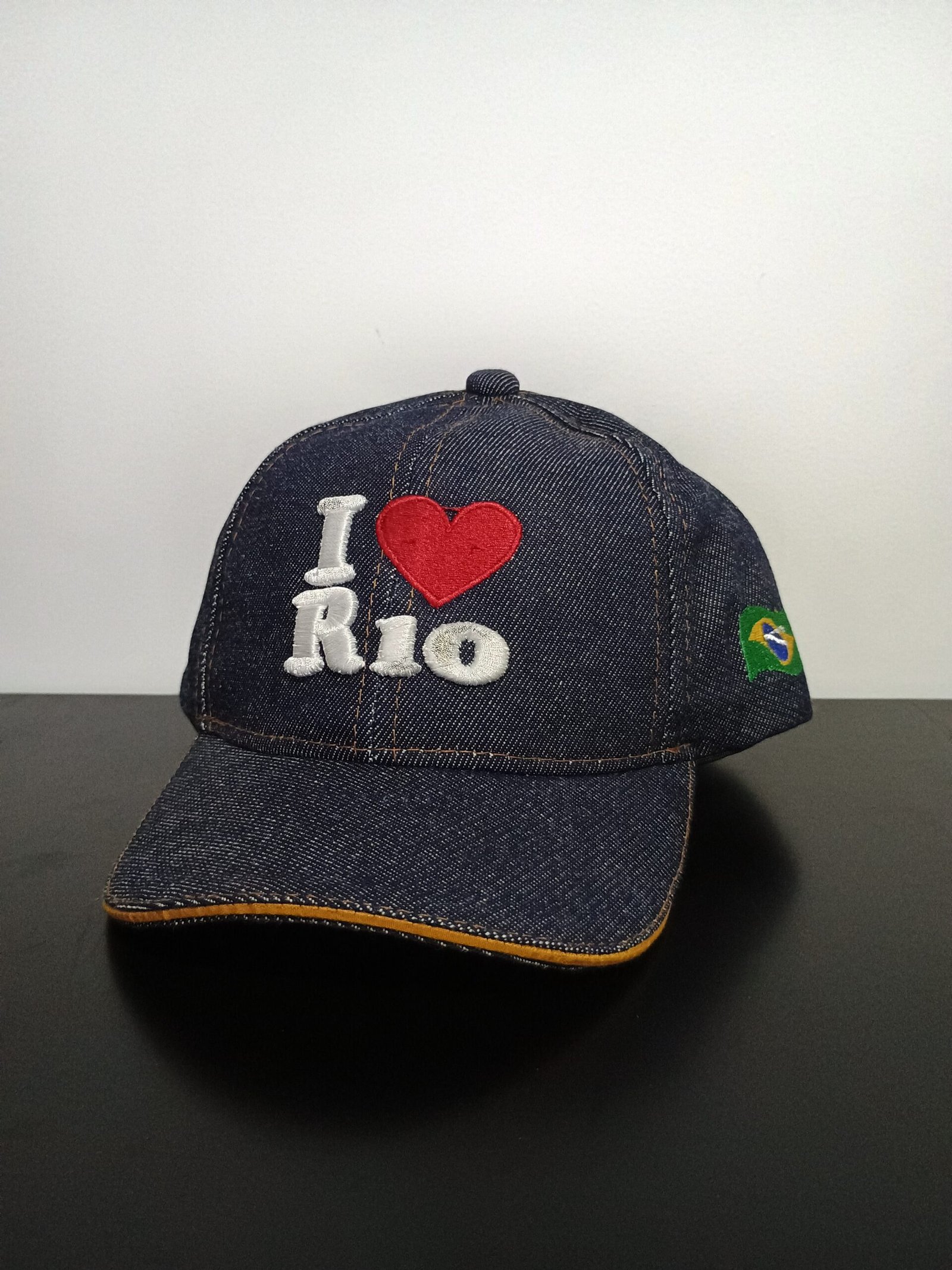Boné infantil bordado escrito I Love Rio