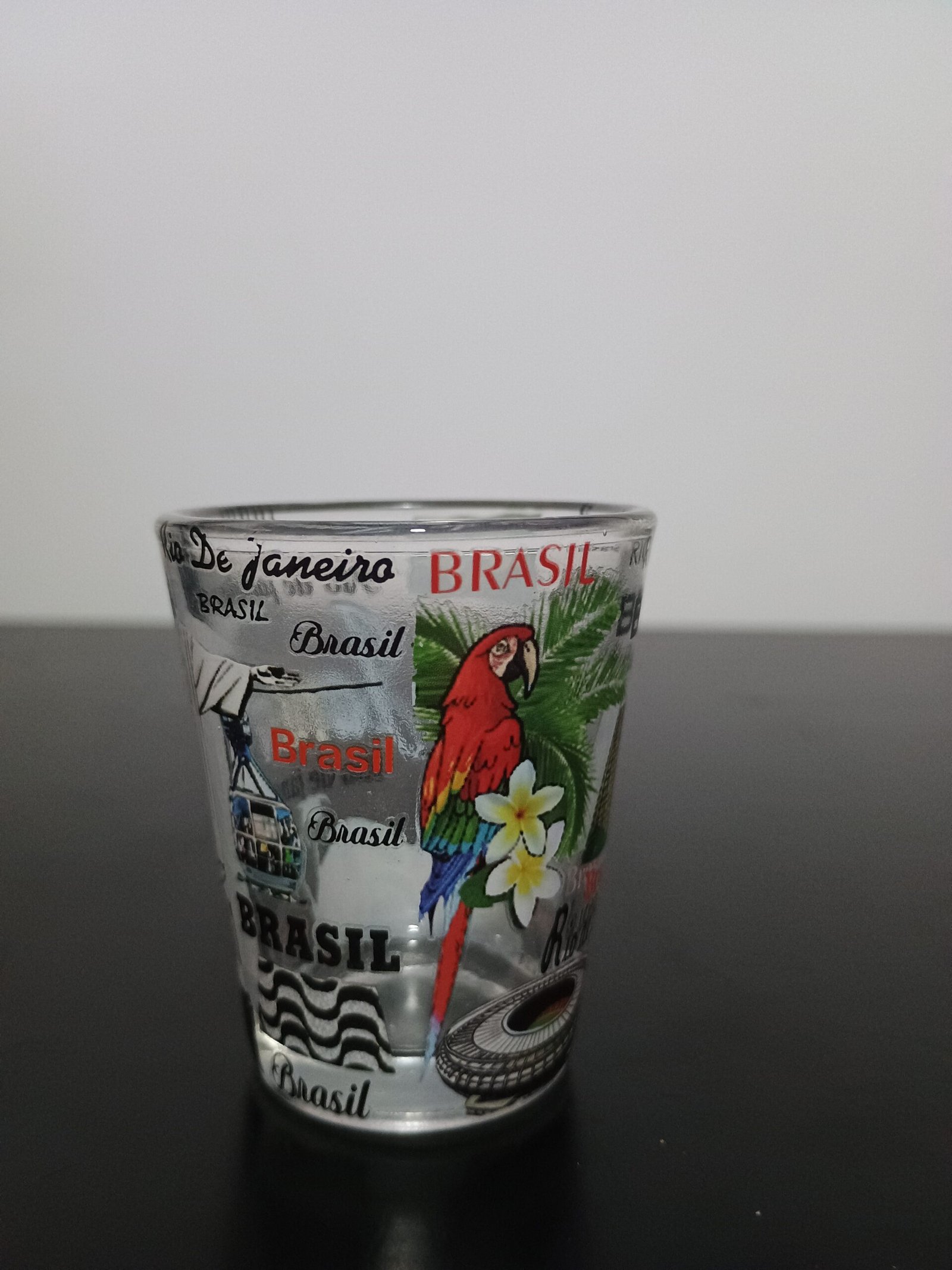 copo dose Rio de Janeiro colorido, Cristo 