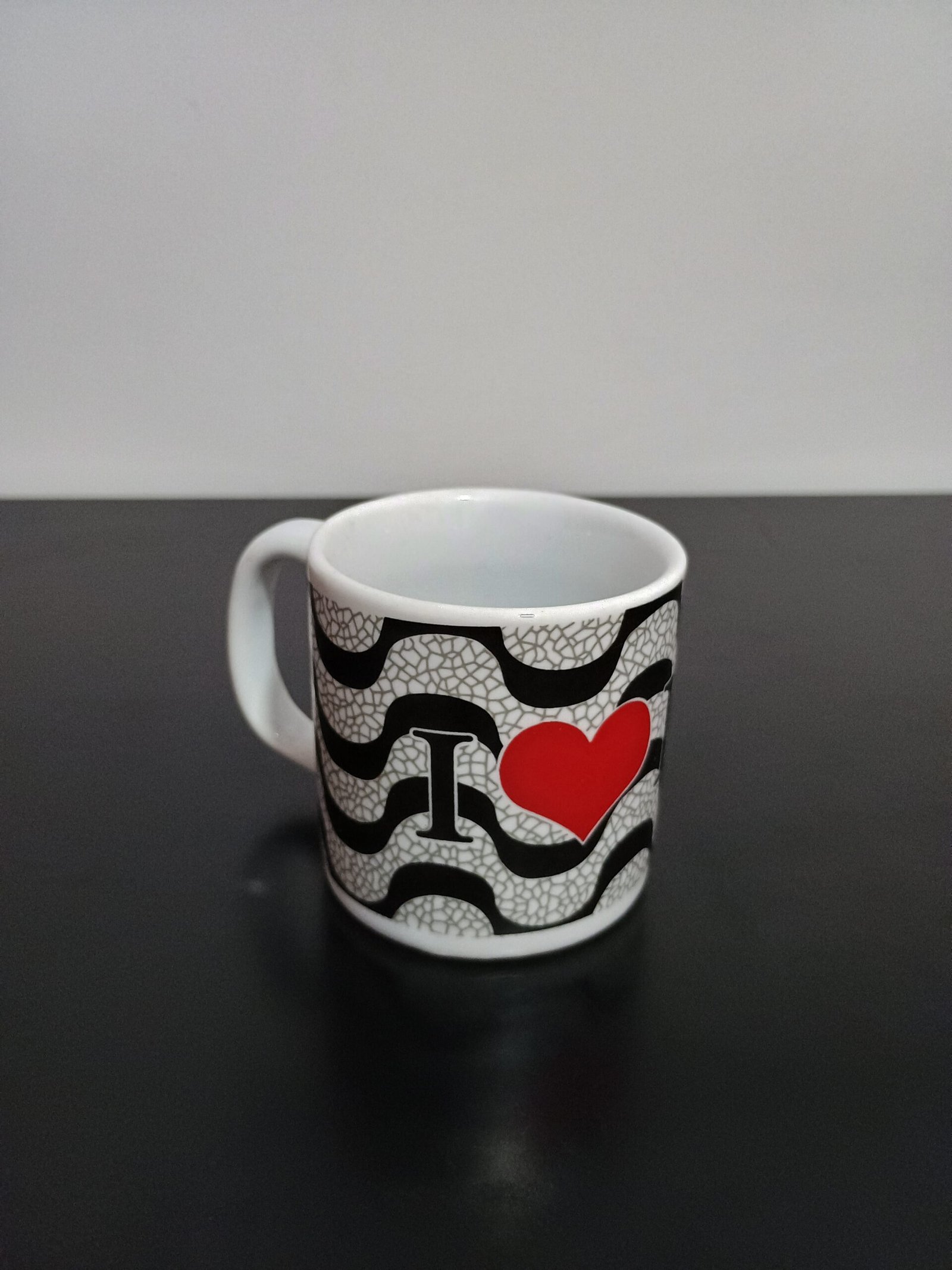 Xicara media I Love Rio, calçadão de Copabana