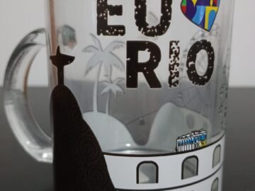 Xicara Grande Roda gigante em transparência