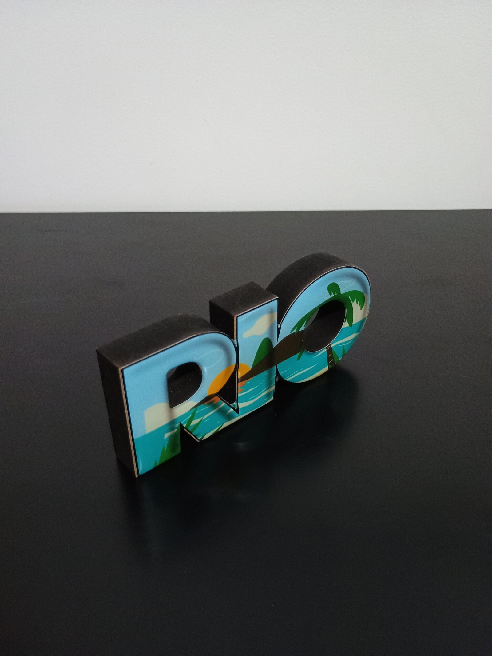 Placa de madeira Rio