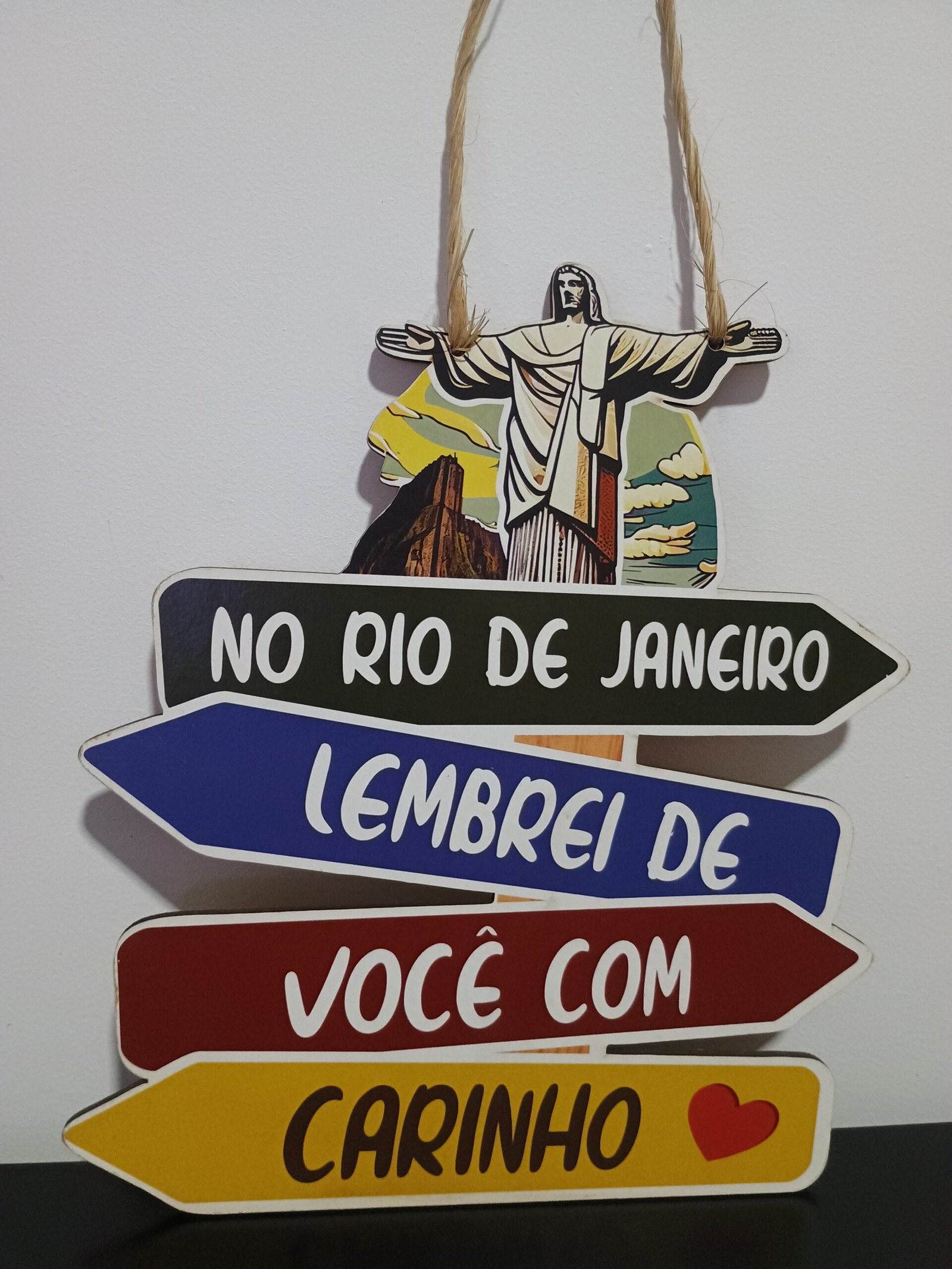 Placa de parede no Rio de Janeiro lembrei de você com carinho