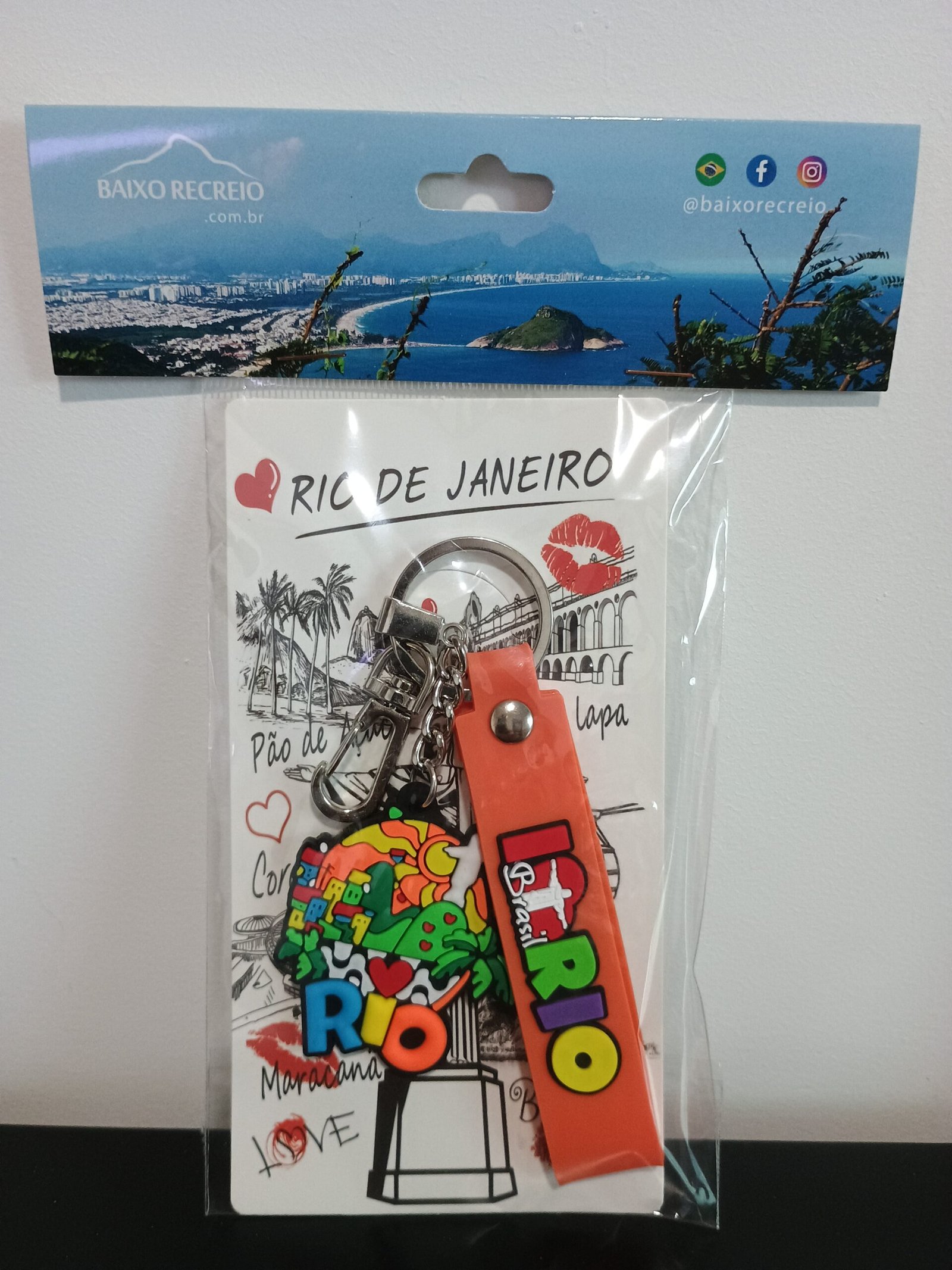 chaveiro de borracha favela Rio