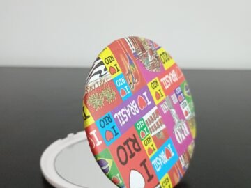 Espelho de plástico colorido, Eu amo Rio, Rio de Janeiro, lapa, Cristo, brasil, pão de açúcar, bondinho, Rio de Janeiro, Brasil