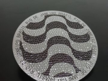 Imã de geladeira redondo calçadão de copabacana