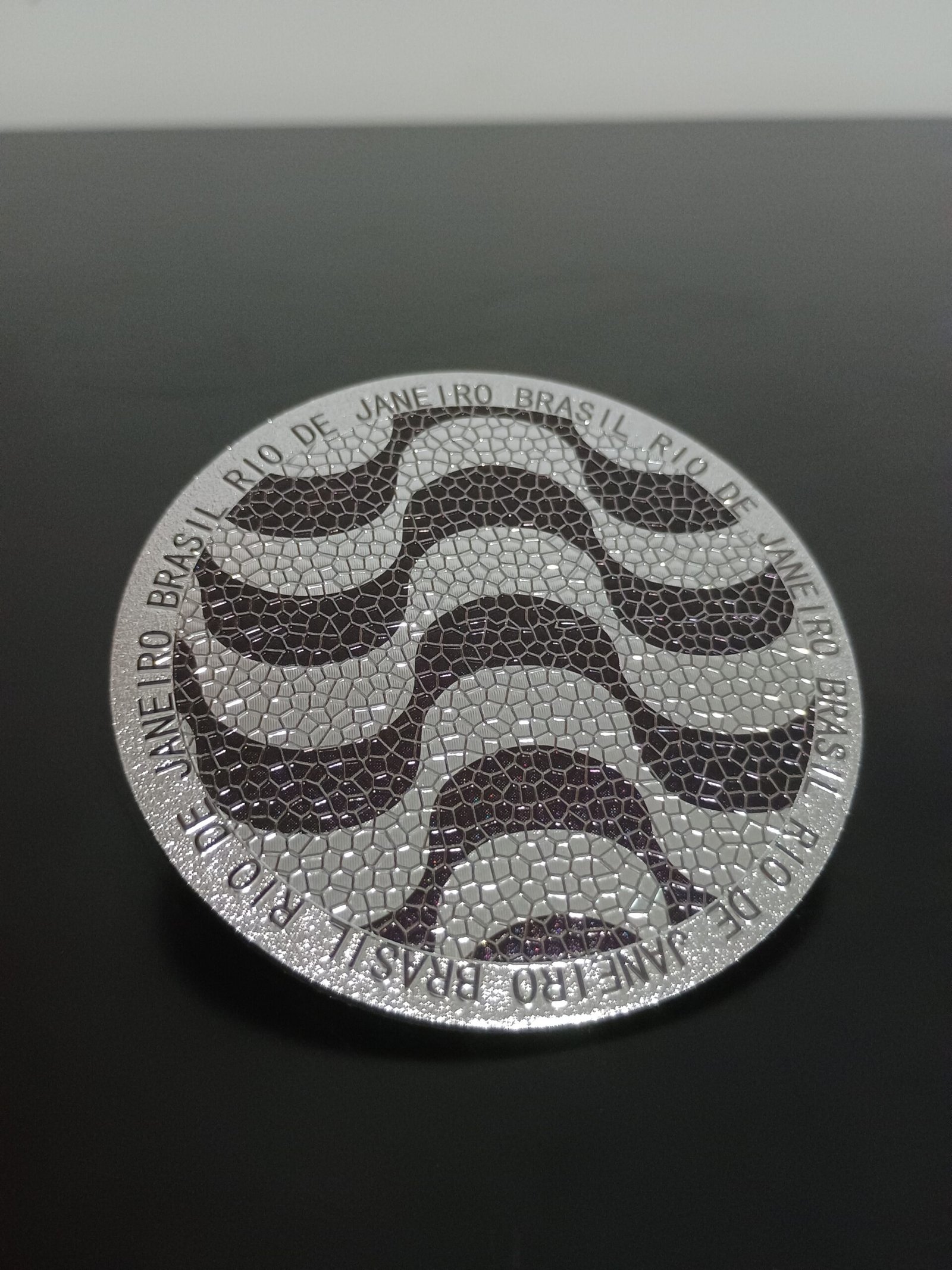 Imã de geladeira redondo calçadão de copabacana