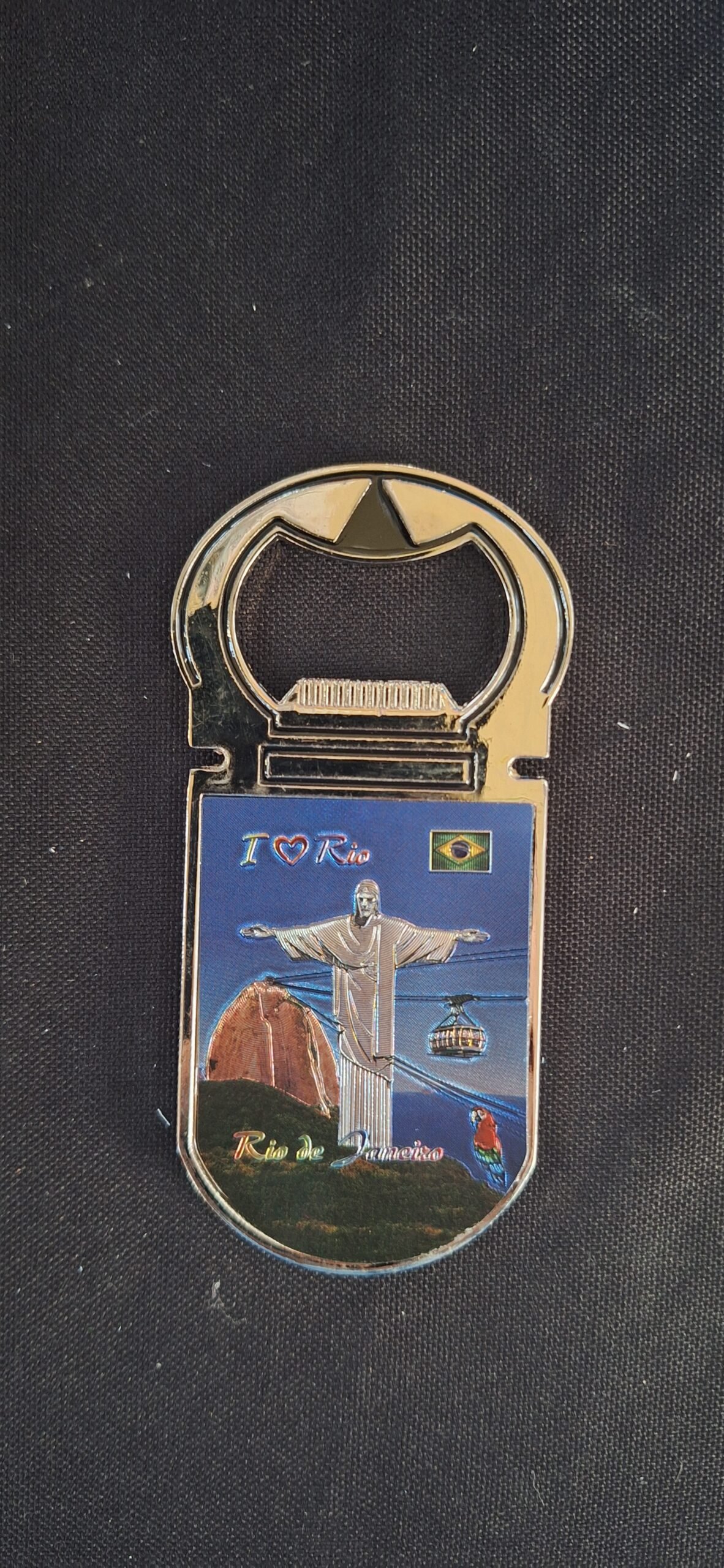 imã de geladeira abridor de lata Brasil, Pão de açúcar Cristo