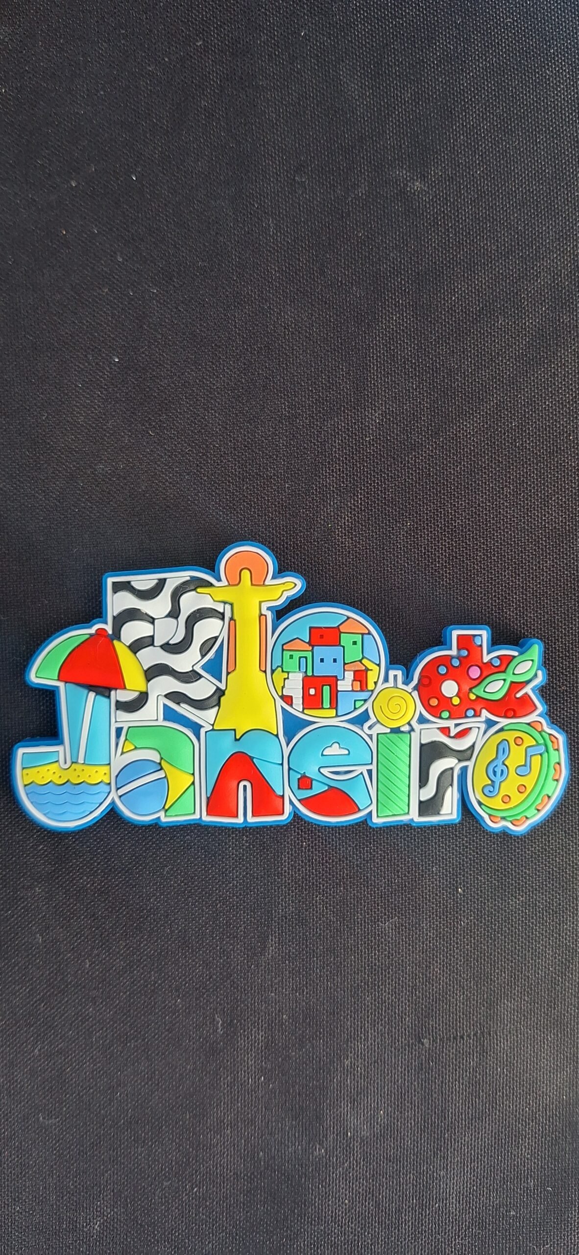 Imã de geladeira de borracha Rio de Janeiro