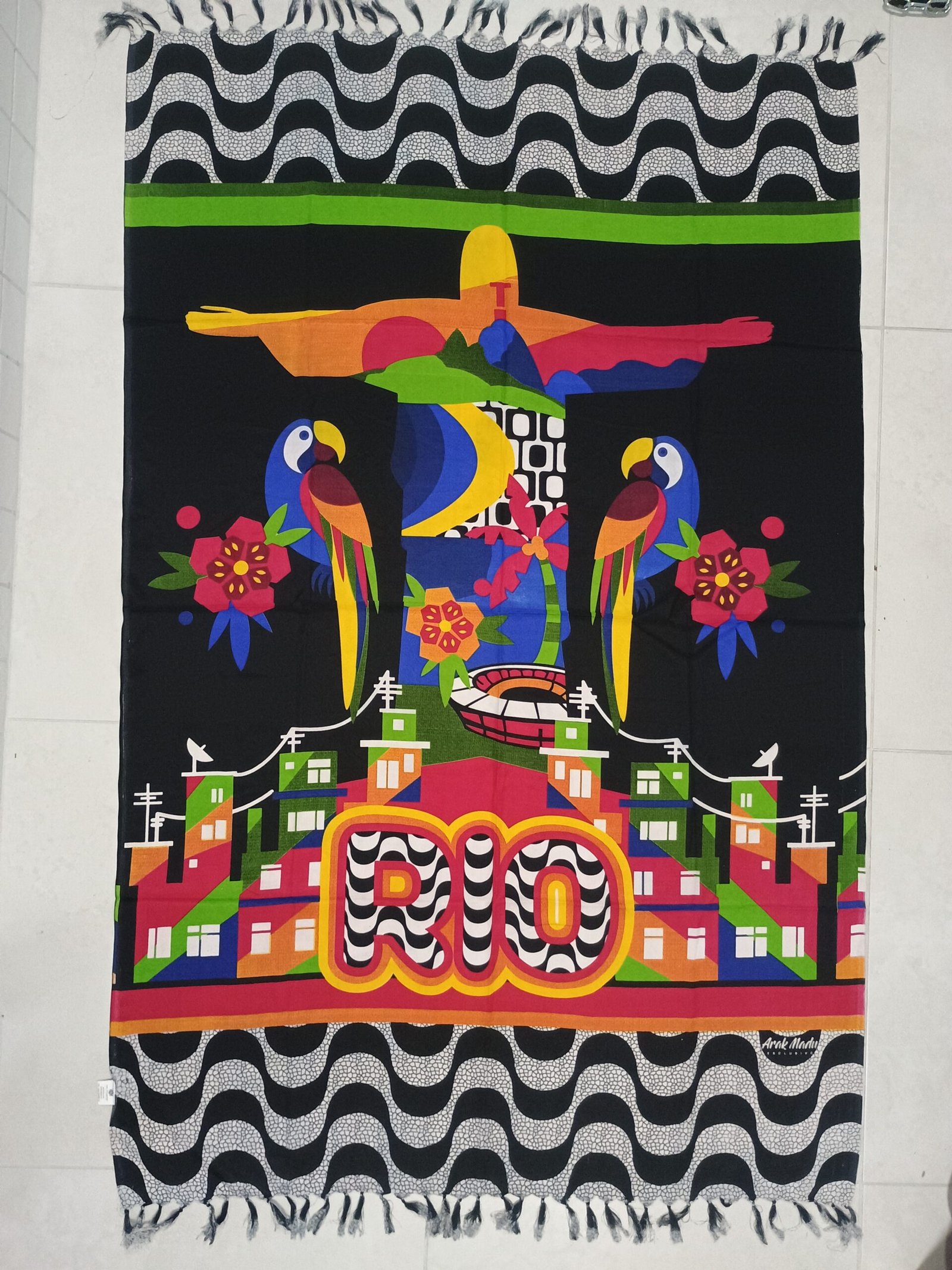 Canga de poliéster Rio Vertical