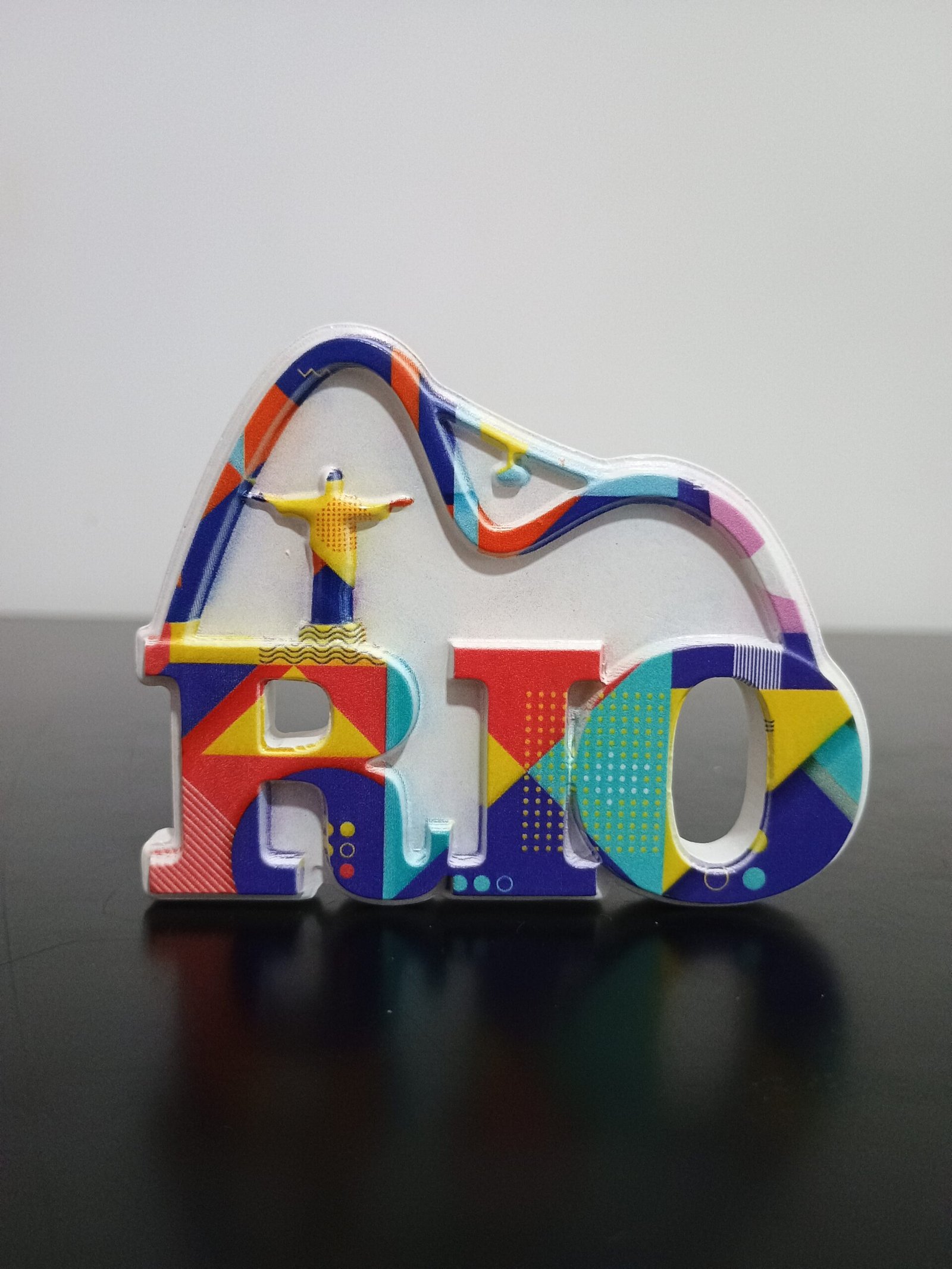 Imã de geladeira em resina Cristo