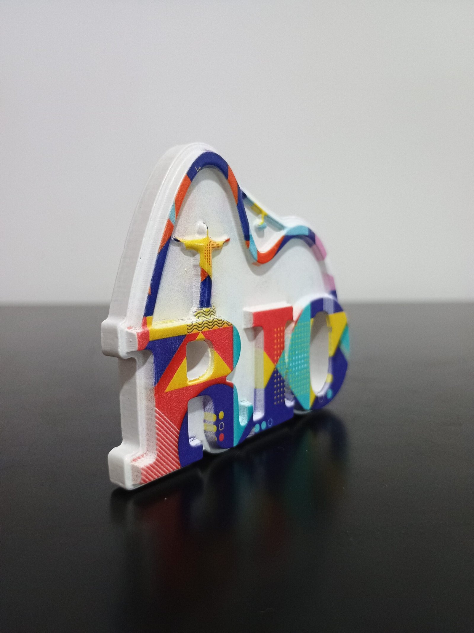 Imã de geladeira em resina Cristo