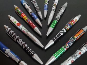 Canetas Rio de Janeiro cor de escrita azul