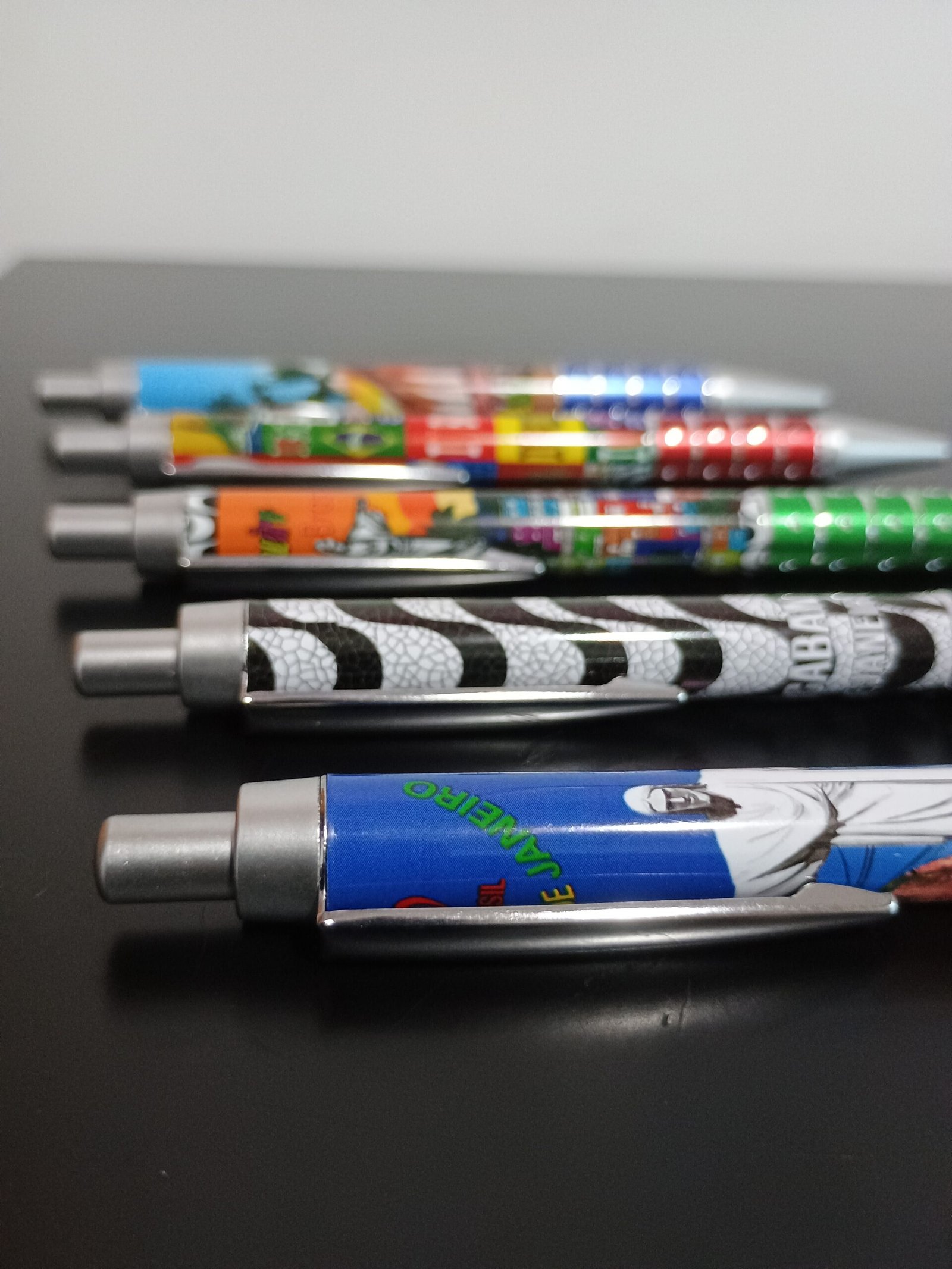 Canetas Rio de Janeiro cor de escrita azul