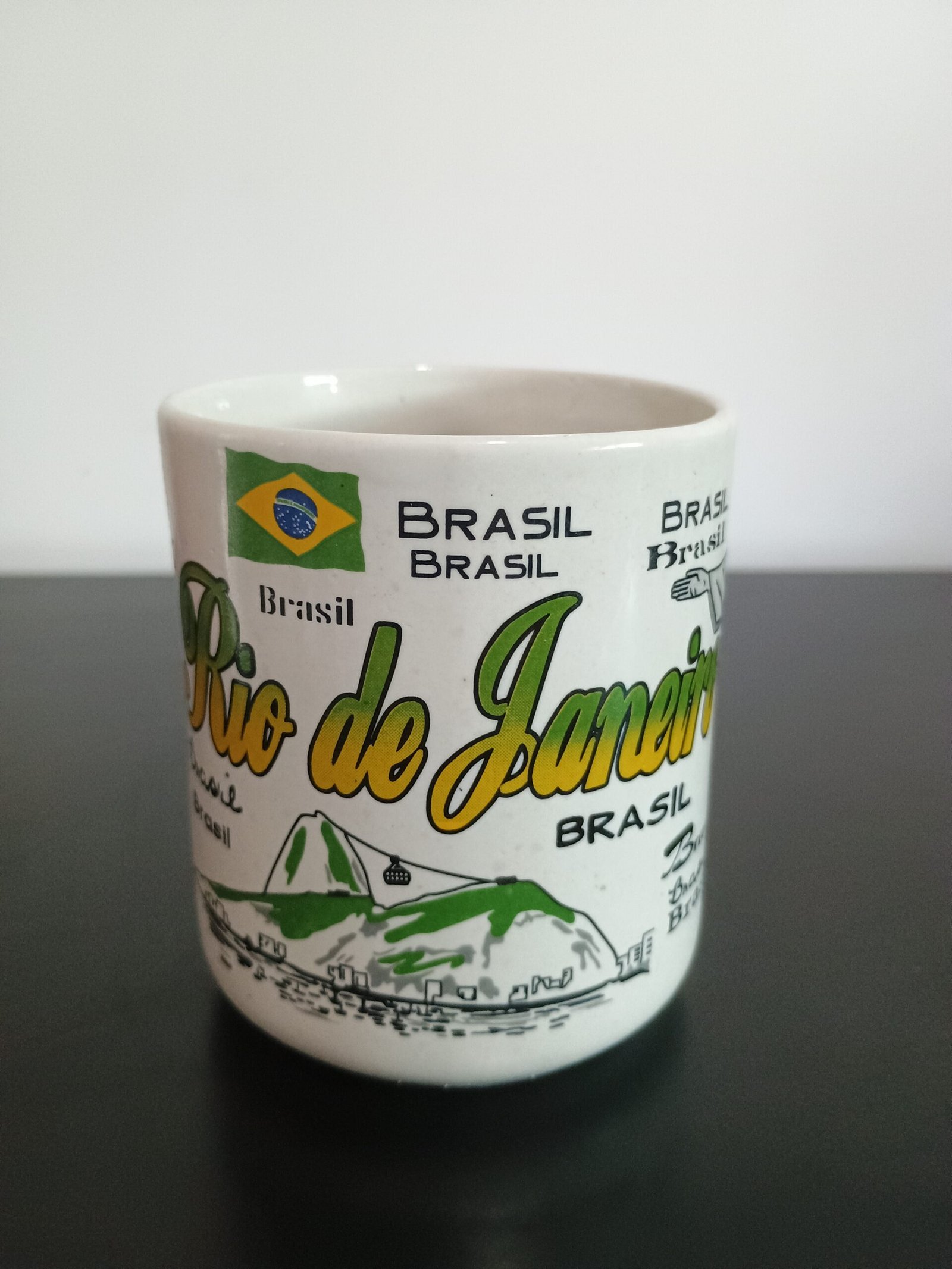 Caneca grande estampa Cristo, bondinho, lapa, maracanã.