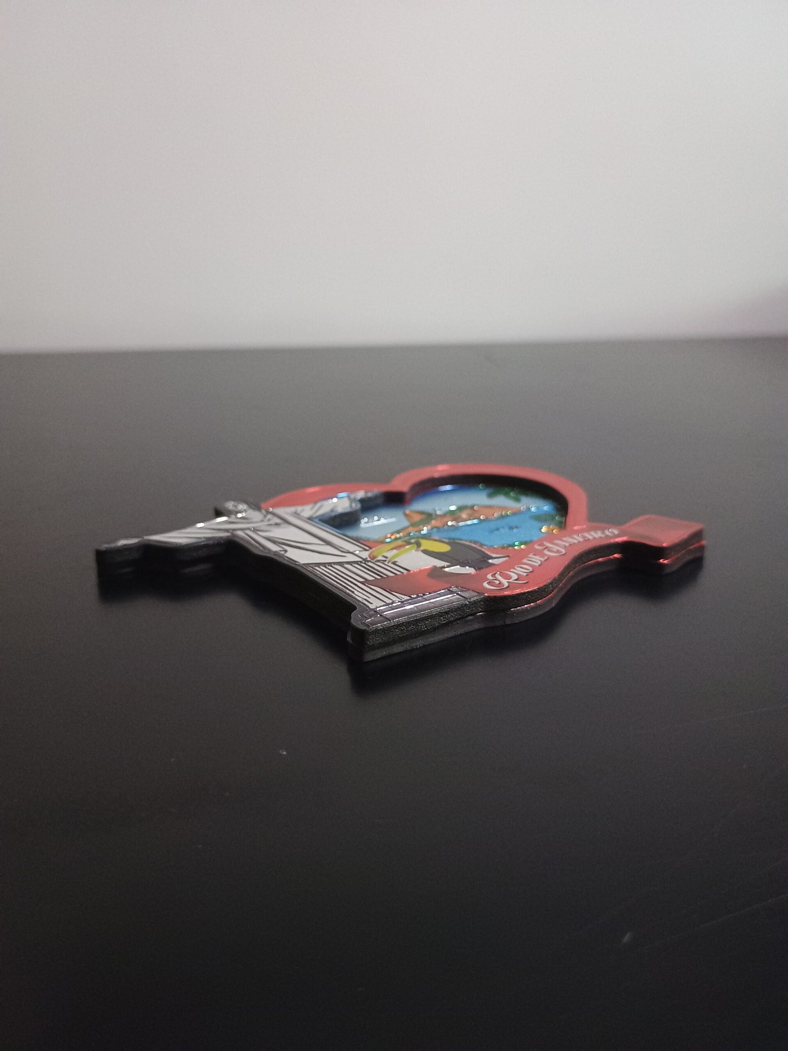 Imã de madeira coração, Cristo, Rio de Janeiro