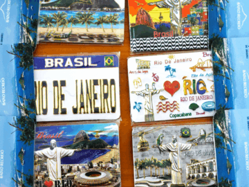 Box Com 10 Imãs Geladeira Papel 3d Rio De Janeiro Souvenir