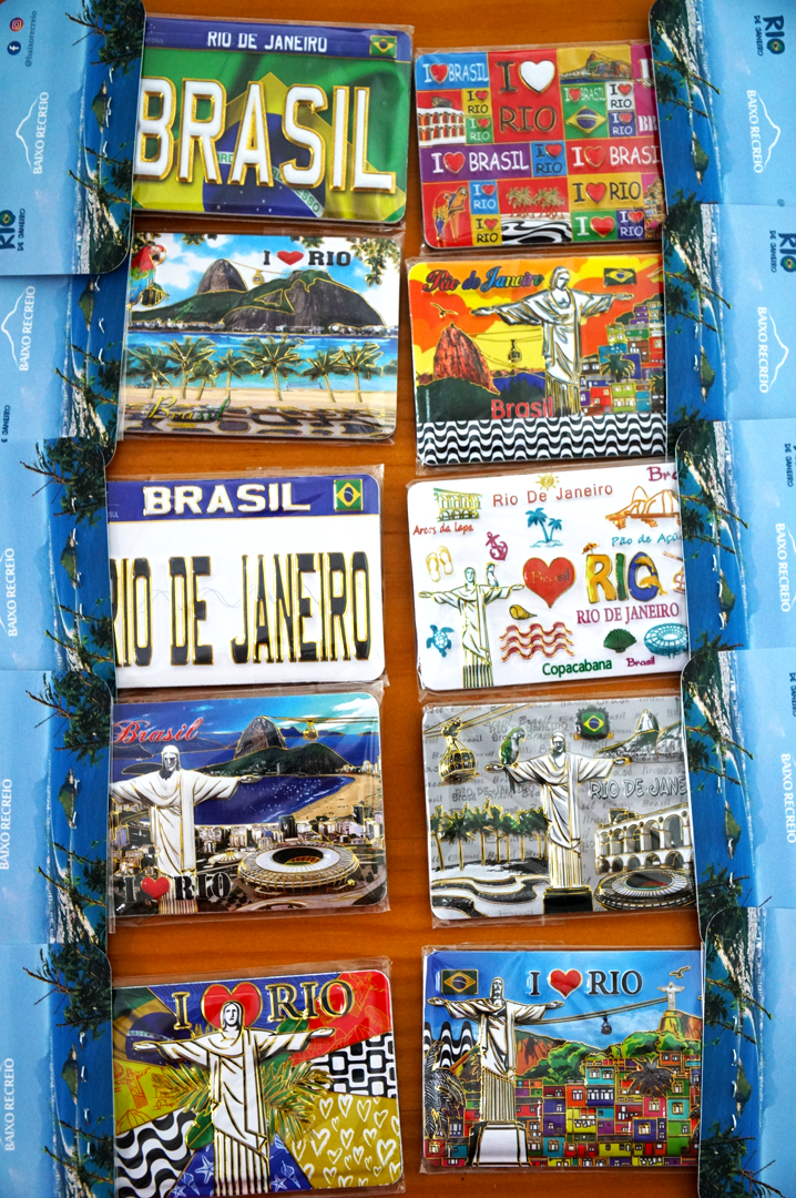 Box Com 10 Imãs Geladeira Papel 3d Rio De Janeiro Souvenir